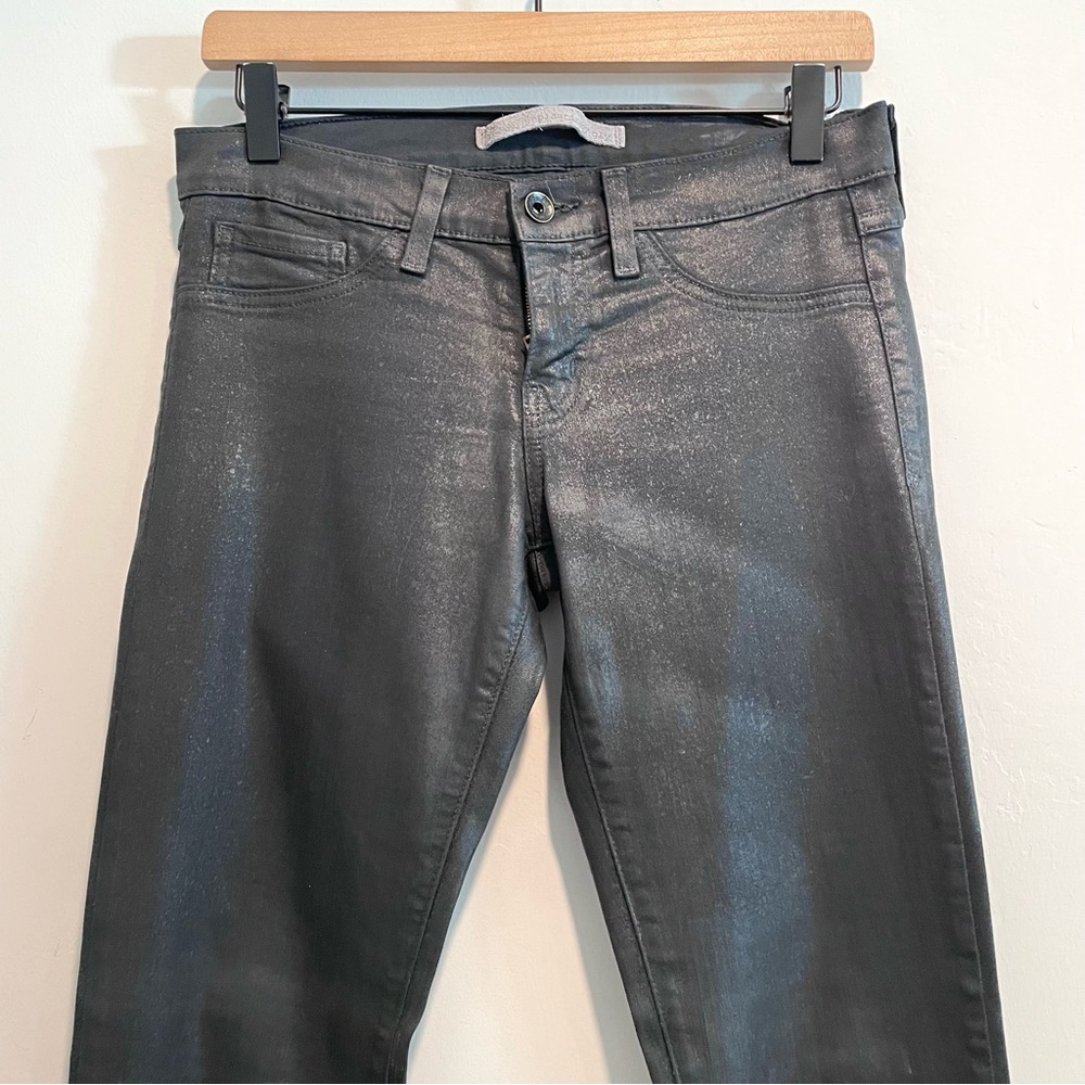 Plastic By Gly Coated Skinny Jeans View 2